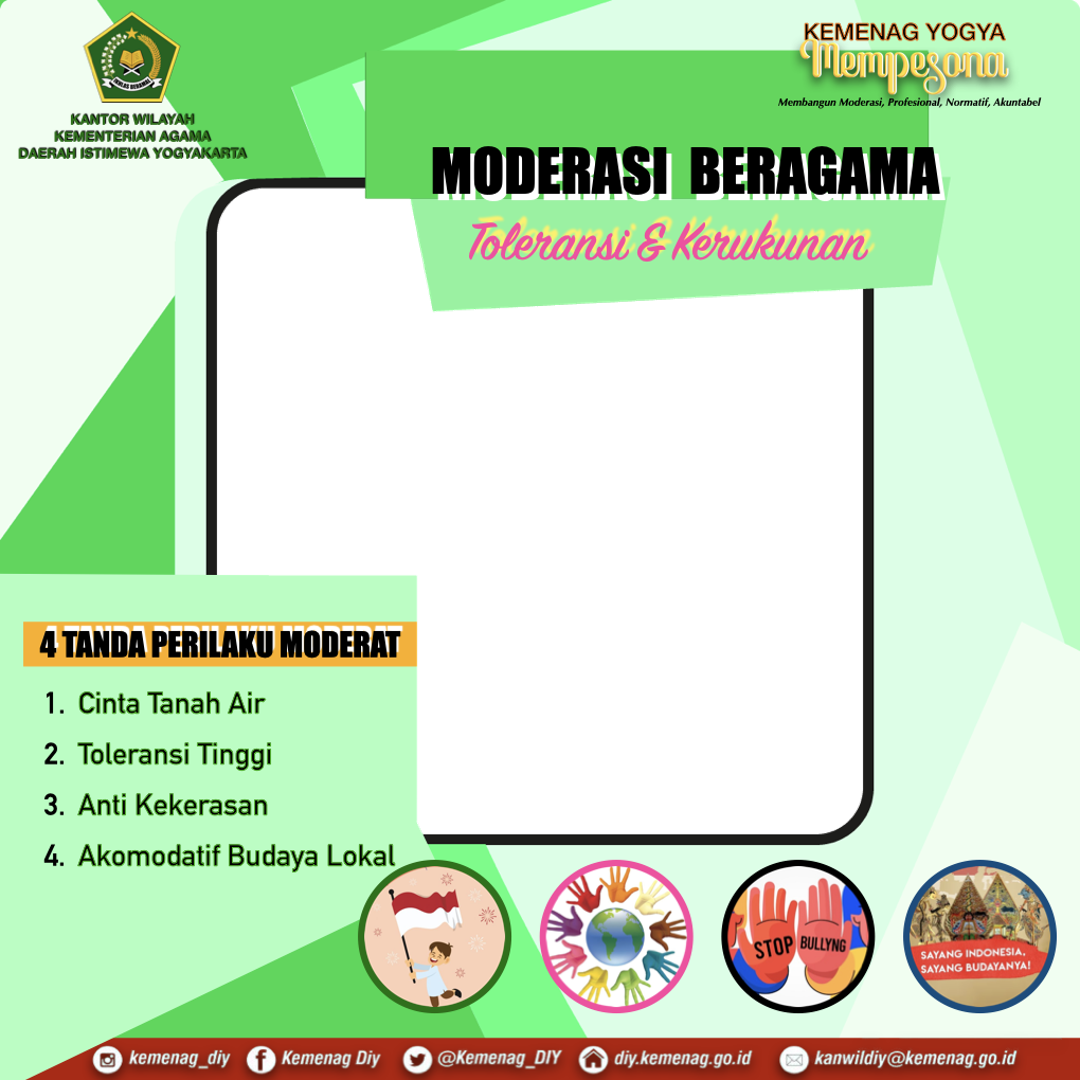  Download  Gambar  Twibbon Moderasi Beragama DIY 2022