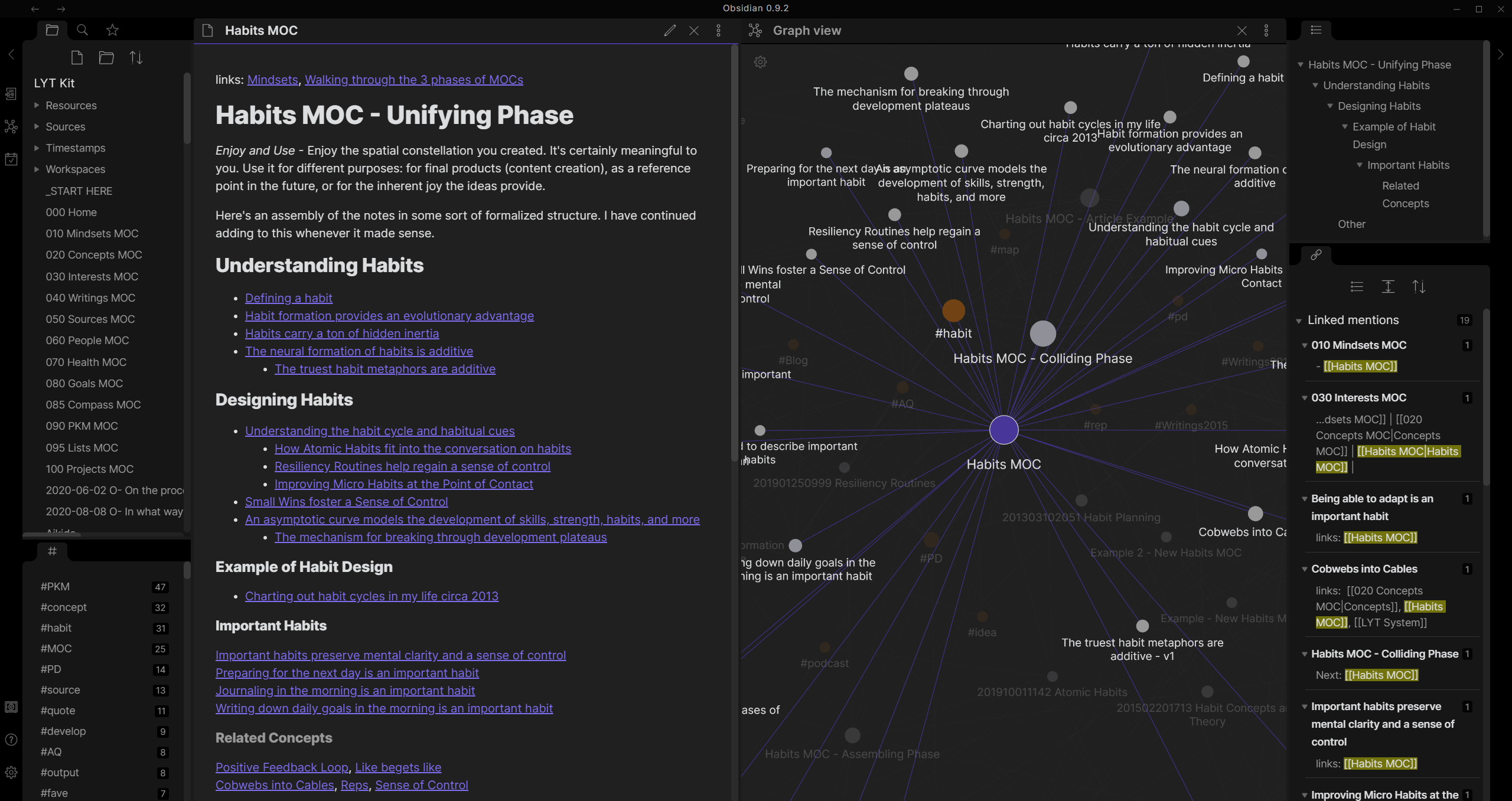 Obsidian.md interface Screenshot Obsidian.md interface Screenshot