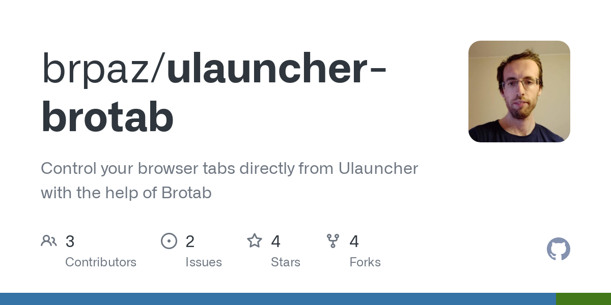 Brotab Ulauncher Extension
           -
           Control your browser tabs directly from Ulauncher with Brotab.