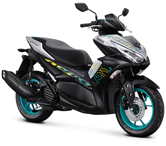 All New Aerox 155 - Silver Cyan