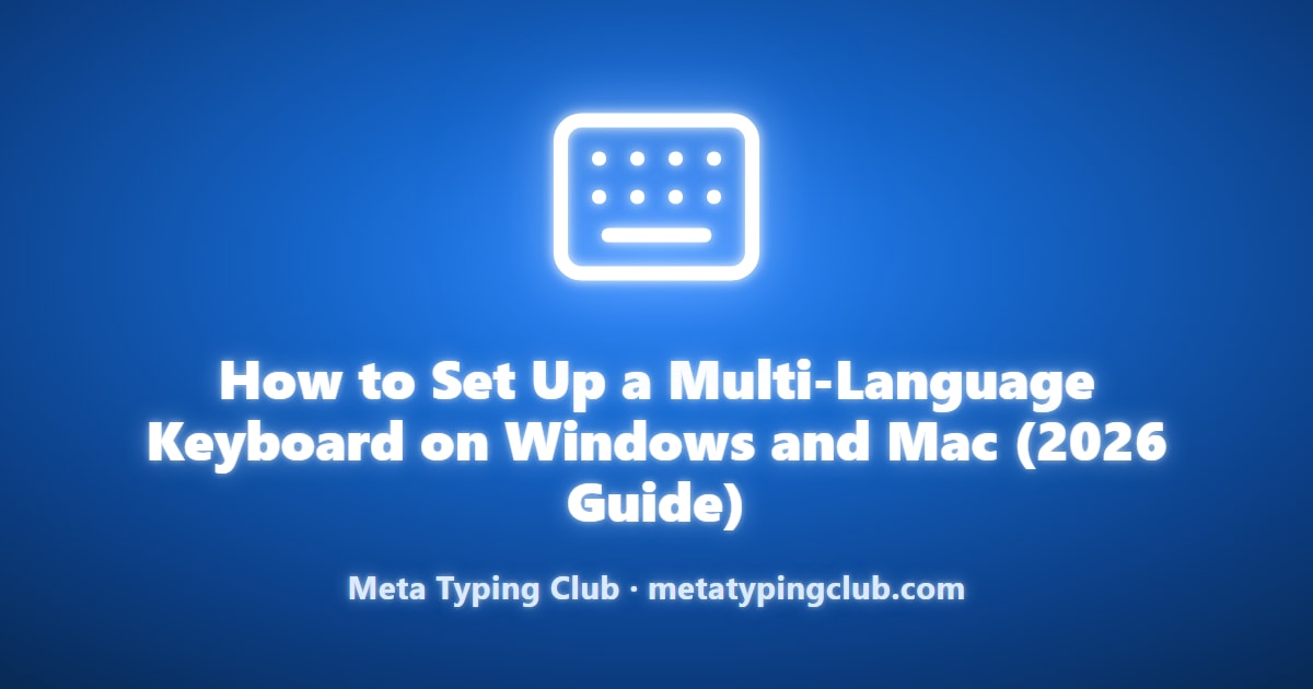 Multi-Language Keyboard Setup on Windows and Mac 2026