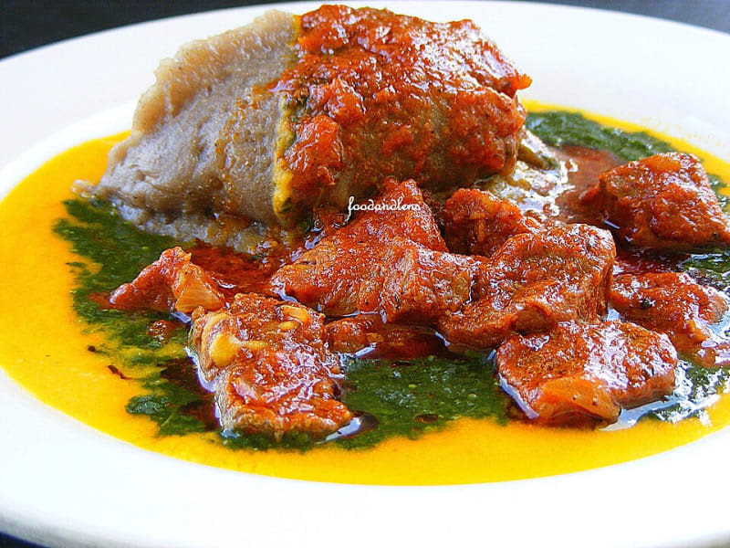 Amala with Abula Soup