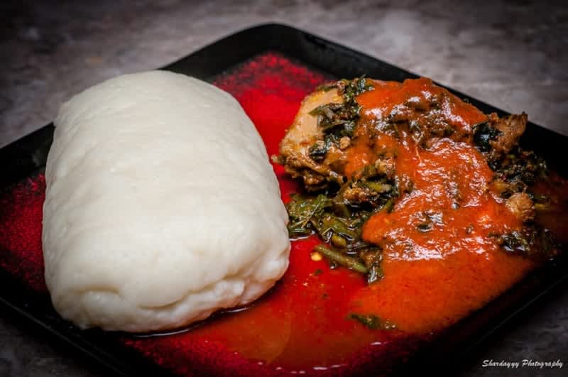 Poundo with Efo Riro