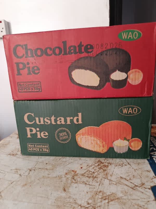 Wao chocolate pie/custard pie