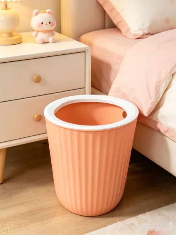 Colored trash bin