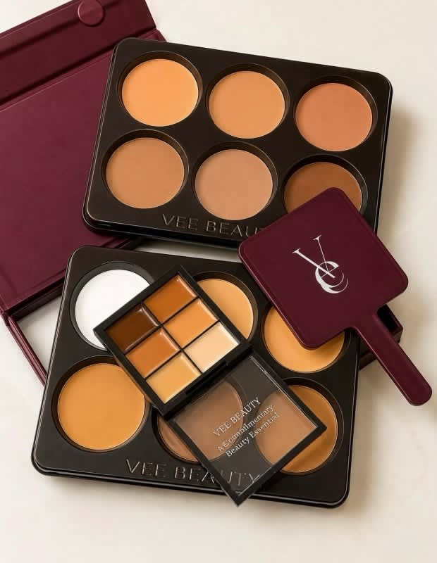 Veebeauty 12in1 Powder palette(Burgundy Luxe Edition)