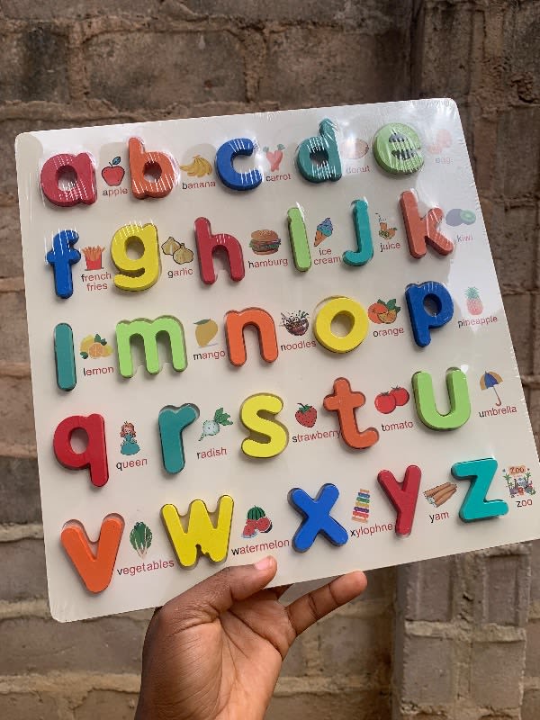 ABC Lower Alphabet Wooden Board