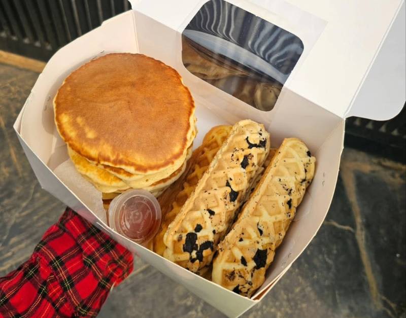 Waffle and pancakes
