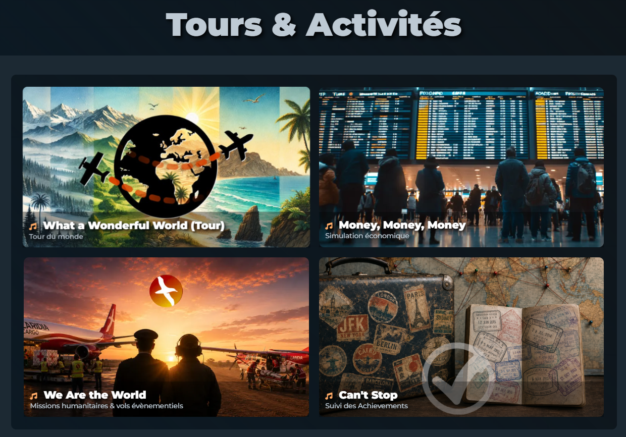 Les activités Laridia