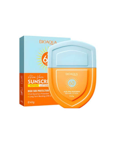 Protector Solar Aloe Vera BIOAQUA SPF 60+ Repair Lotion