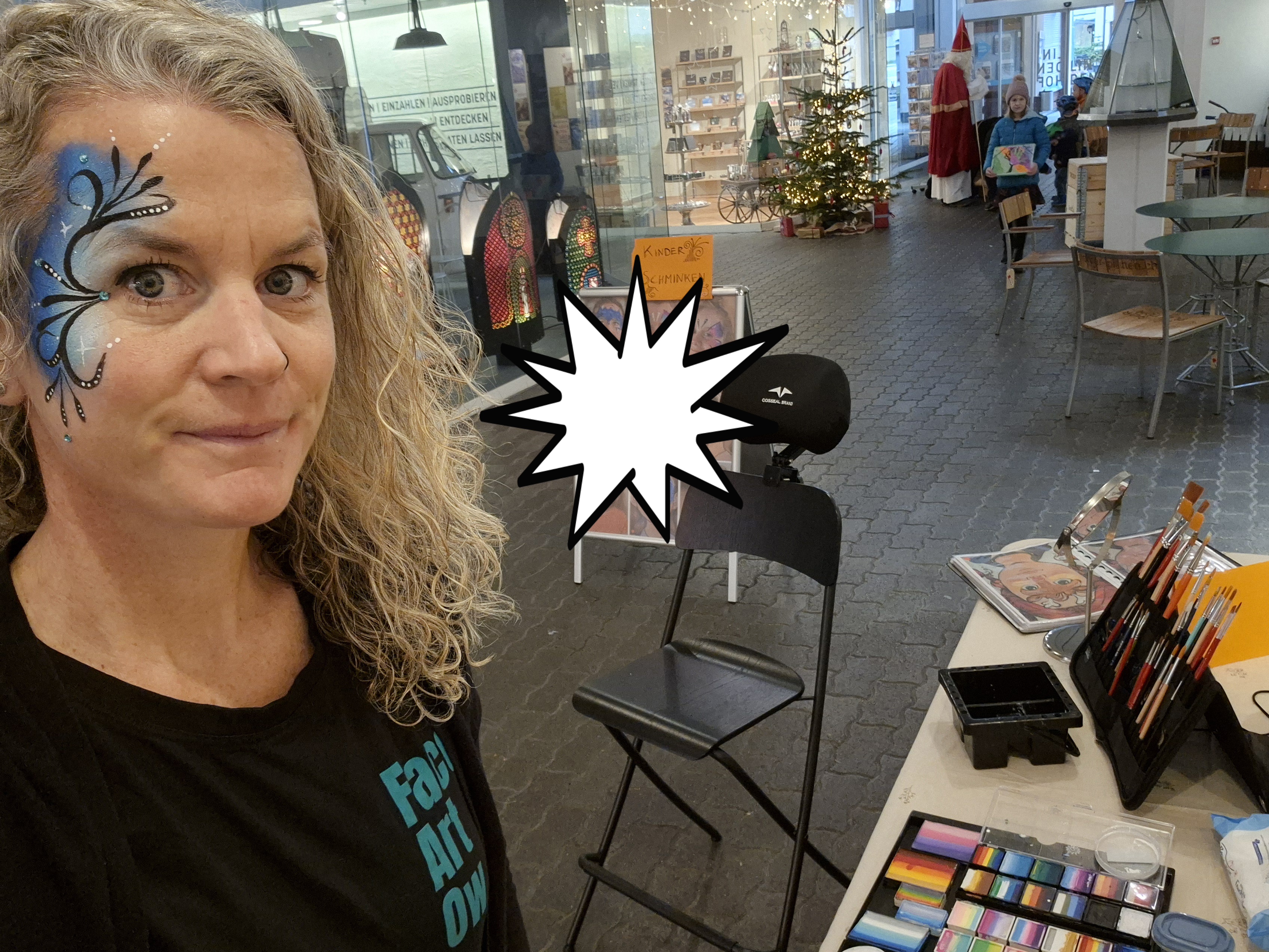 Face painting artwork by Denise