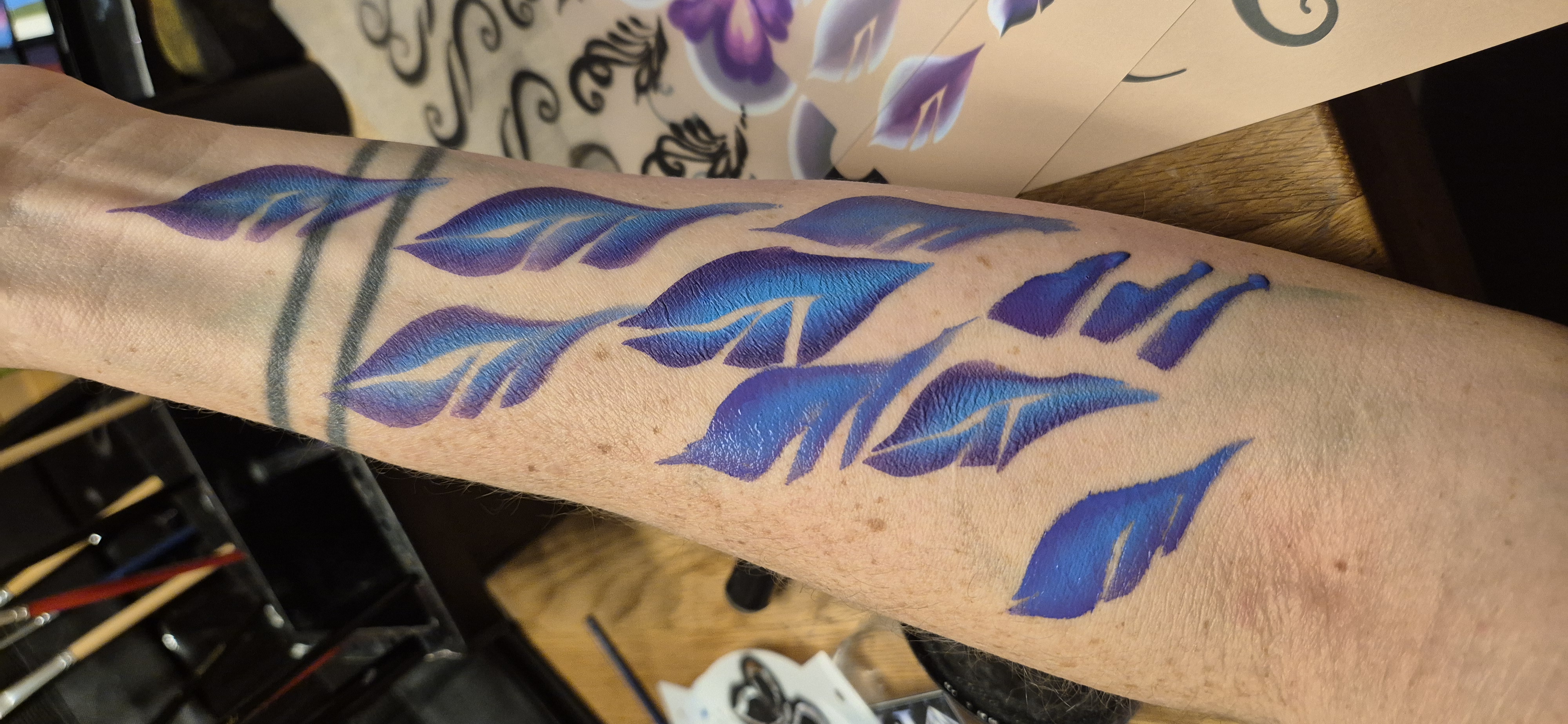 Face painting artwork by Denise