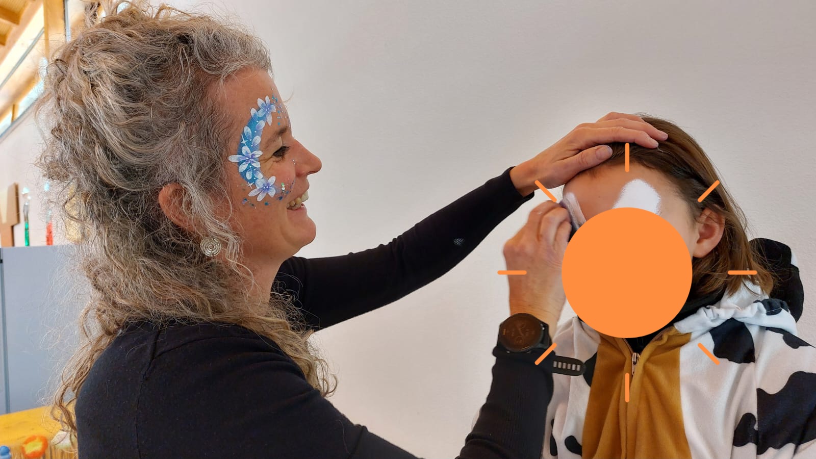 Face painting artwork by Denise