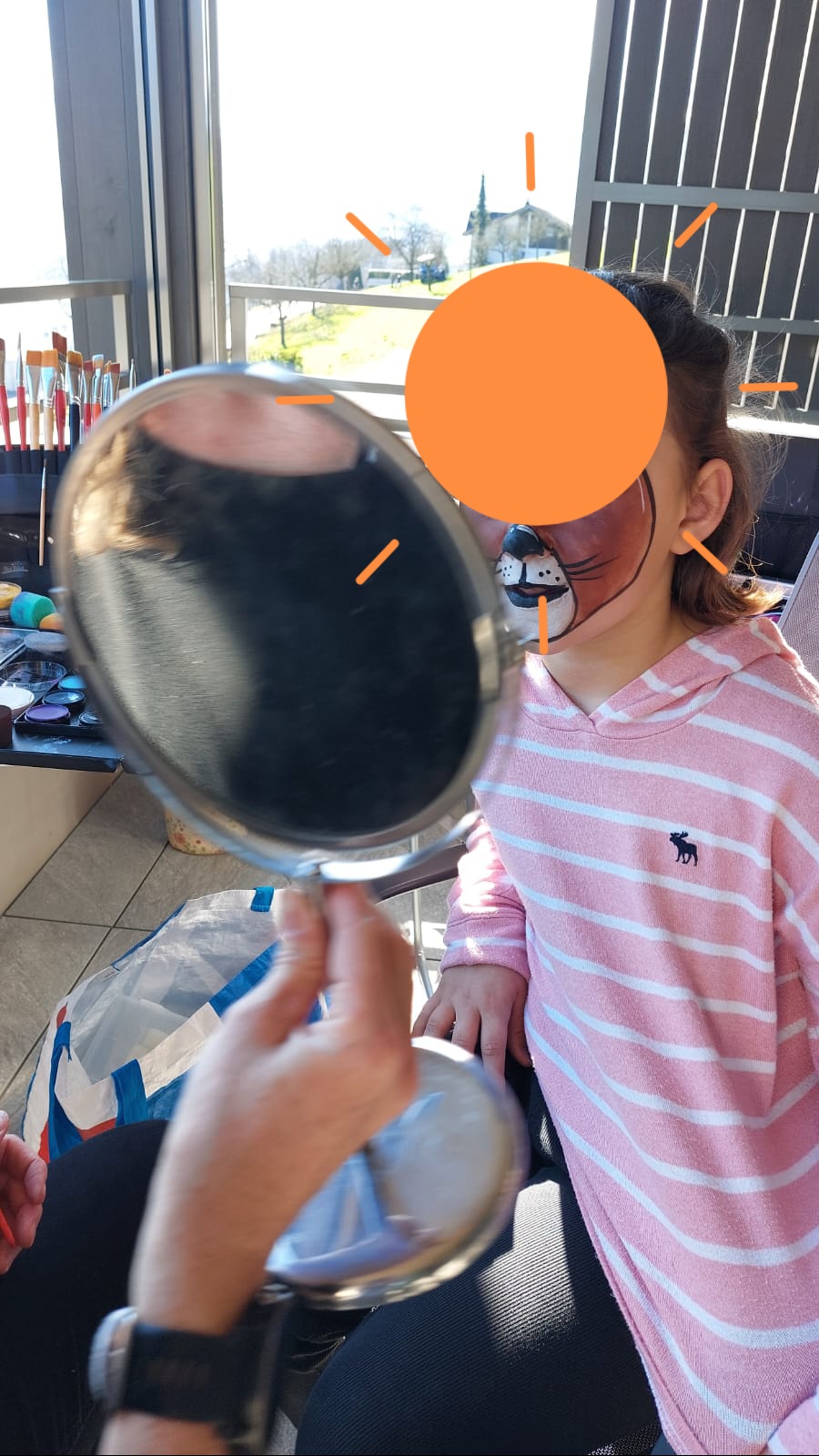 Face painting artwork by Denise