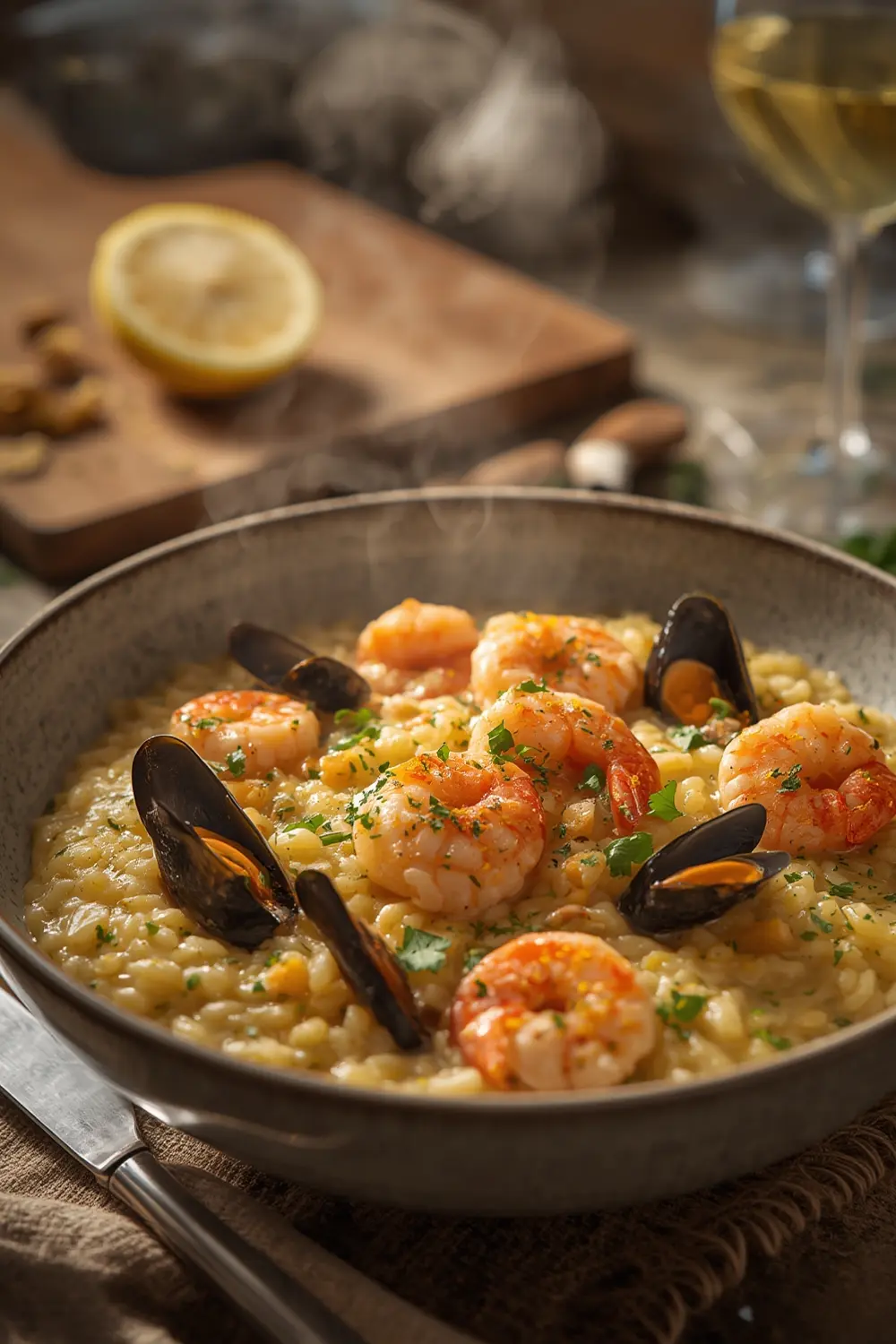 Muscles Risotto Perfect Seafood Risotto Recipe with Arborio Rice