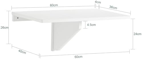 Vue 3 de Sobuy Table Murale Pliante