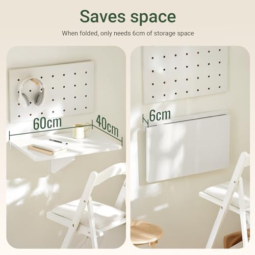 Vue 5 de Sobuy Table Murale Pliante
