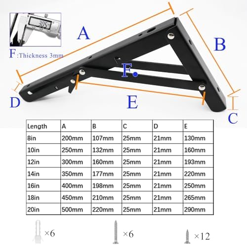Vue 2 de Pieces Equerre Etagere Pliante
