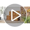 Vue 7 de Giantex Coffre Bois Exterieur