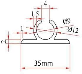 Vue 2 de Rail Dauvent Universel Pour