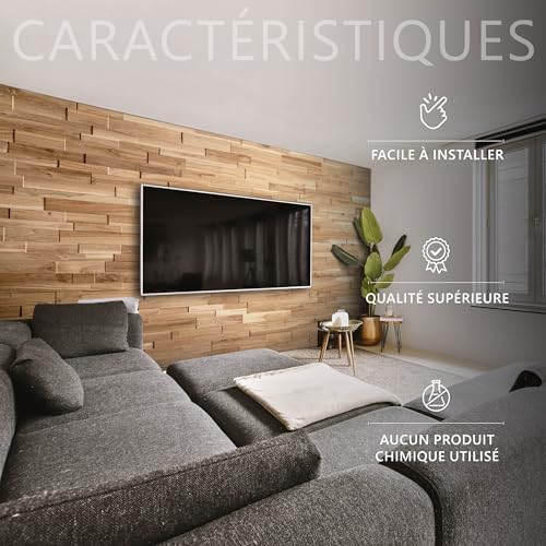 Vue 3 de Wooden Wall Design Panneau