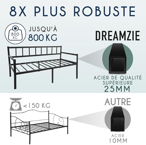 Vue 3 de Dreamzie Lit Banquette En