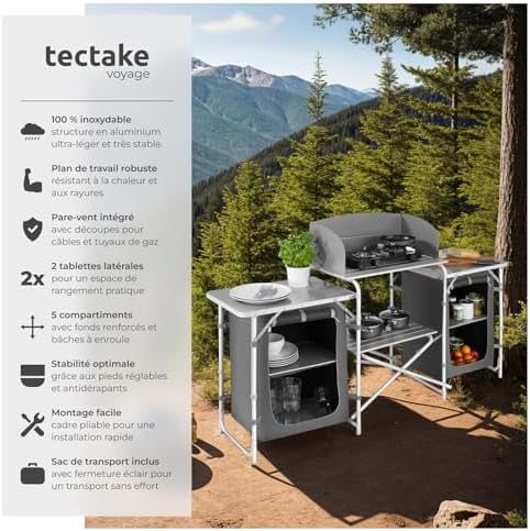Vue 2 de Tectake Meuble De Rangement