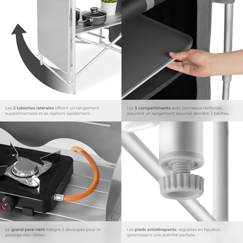 Vue 5 de Tectake Meuble De Rangement