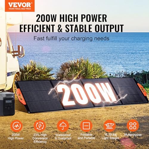 Vue 2 de Vevor Panneau Solaire Portable