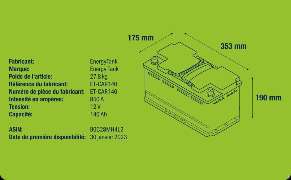 Vue 4 de Batterie Camping Car