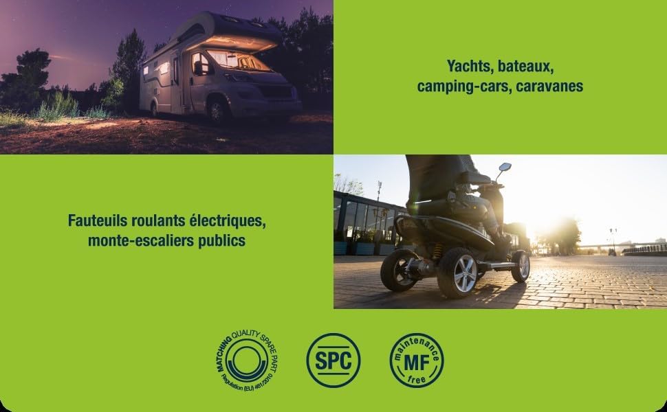 Vue 6 de Batterie Camping Car
