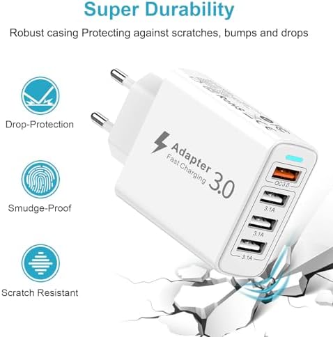 Vue 4 de Chargeur Usb Multiple Prise