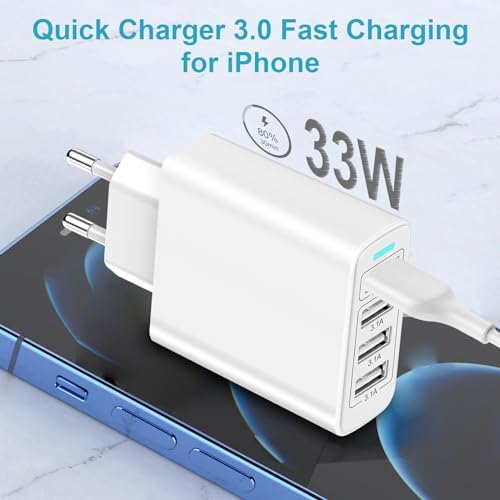Vue 5 de Chargeur Usb Multiple Prise