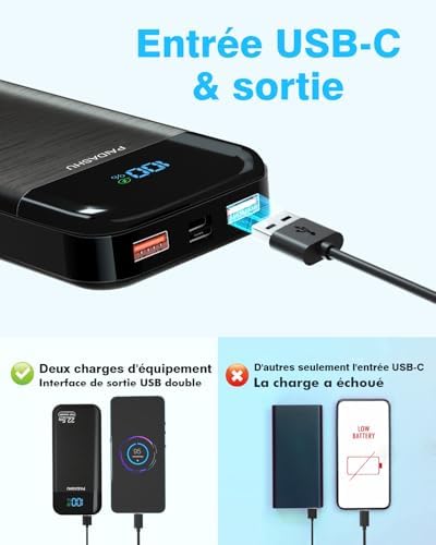 Vue 3 de Batterie Externe Mah