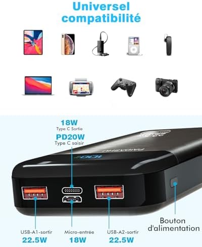 Vue 6 de Batterie Externe Mah