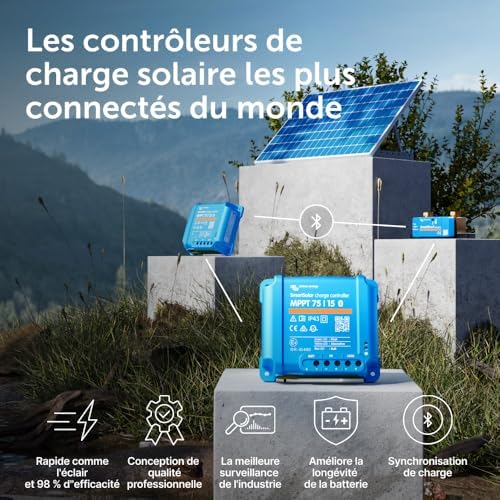Vue 2 de Victron Energy Smartsolar Mppt