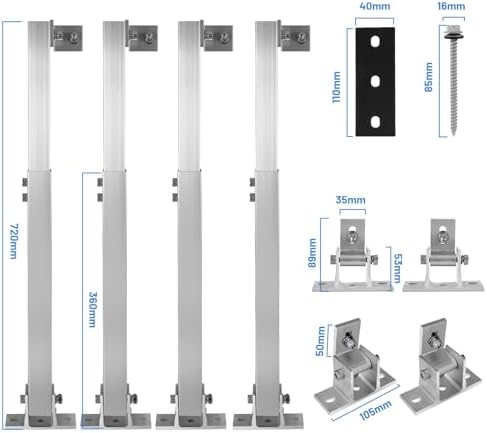 Vue 7 de Support Panneau Solaire Support