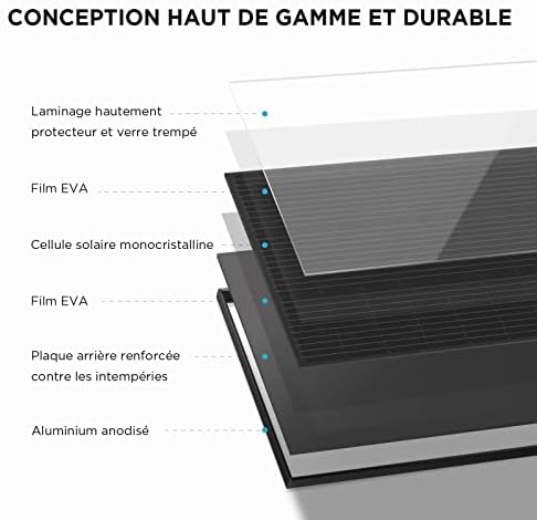Vue 5 de Ecoflow Panneau Solaire