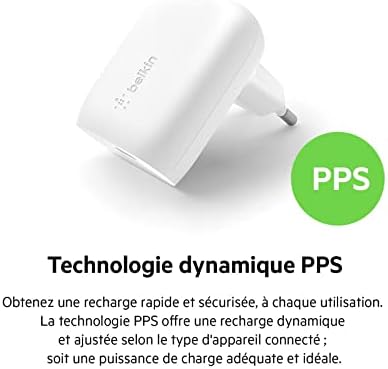 Vue 3 de Belkin Chargeur Secteur Usbc