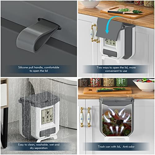Vue 5 de Gintan Poubelle Suspendue Pliable