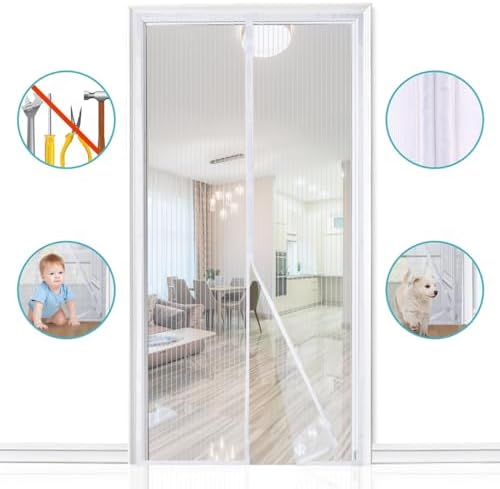 Vue 3 de Moustiquaire Magnetique Pour Porte