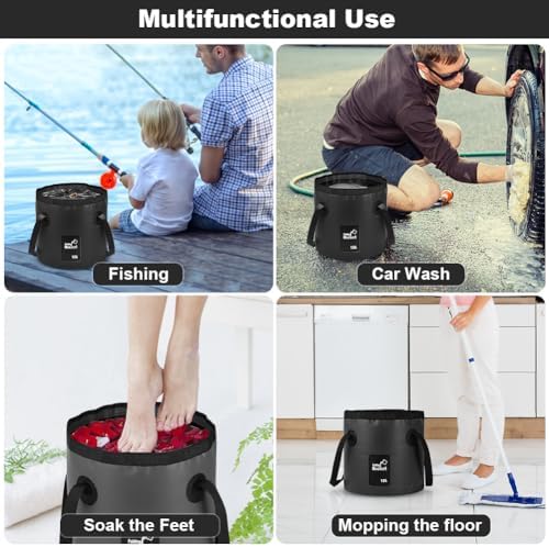 Vue 7 de Flintronic Seau Pliable