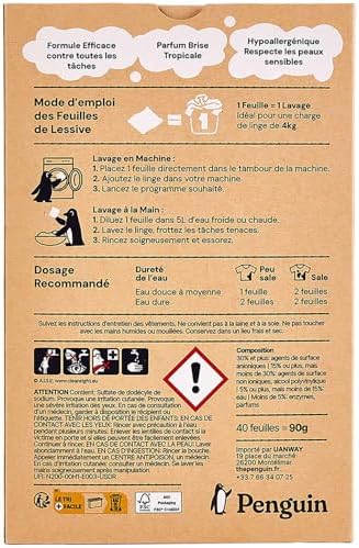 Vue 2 de Penguin Lessive En Feuilles