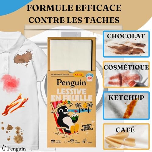 Vue 3 de Penguin Lessive En Feuilles