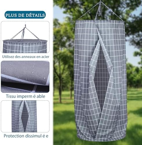 Vue 3 de Cabine Essayage Pliable Cabine