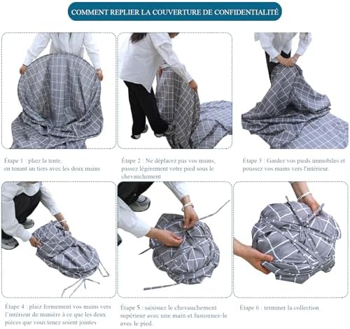 Vue 5 de Cabine Essayage Pliable Cabine