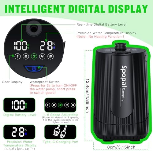 Vue 4 de Spopal Camping Douche Portable