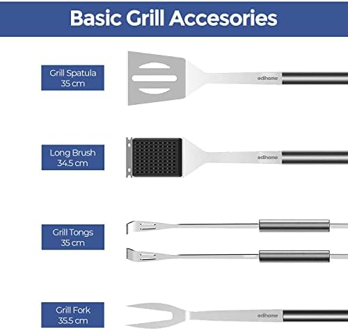 Vue 2 de Edihome Kit Barbecue Ustensiles