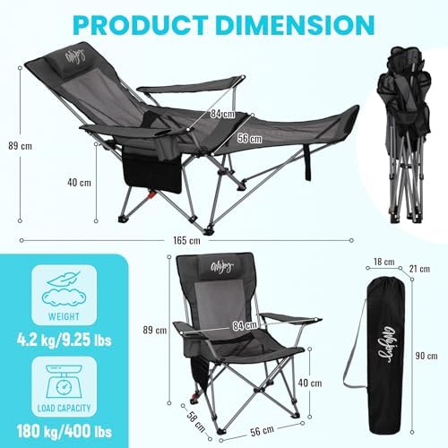 Vue 2 de Wejoy Chaise De Camping