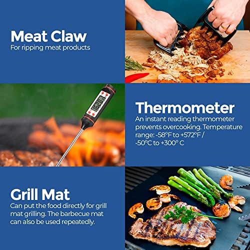 Vue 4 de Edihome Kit Barbecue Ustensiles
